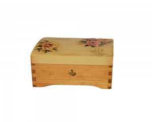 Kasetka drewniana kwiatowa 