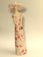 Dama w kapeluszu bia�a