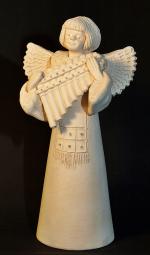 Anio� stojacy (ecru)z fujarkami